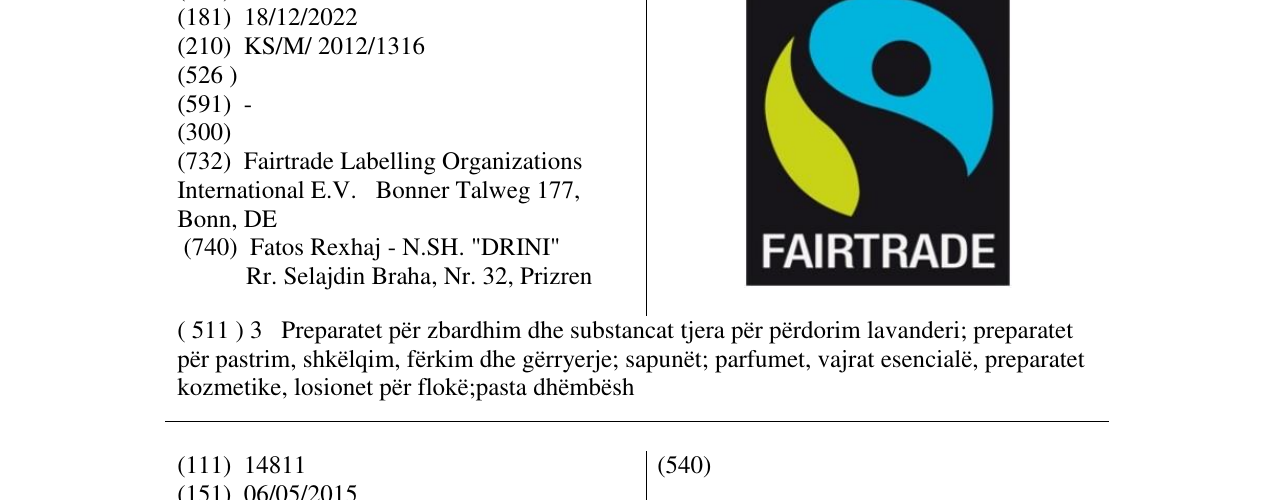 Zëri i markës FAIRTRADE në buletin