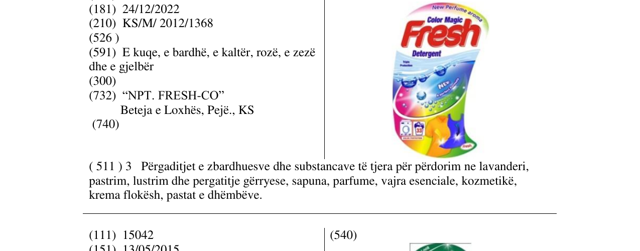 Zëri i markës Markë figurative në buletin