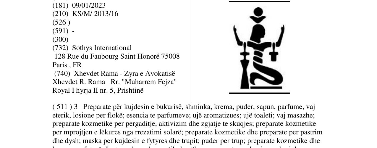 Zëri i markës Markë figurative në buletin