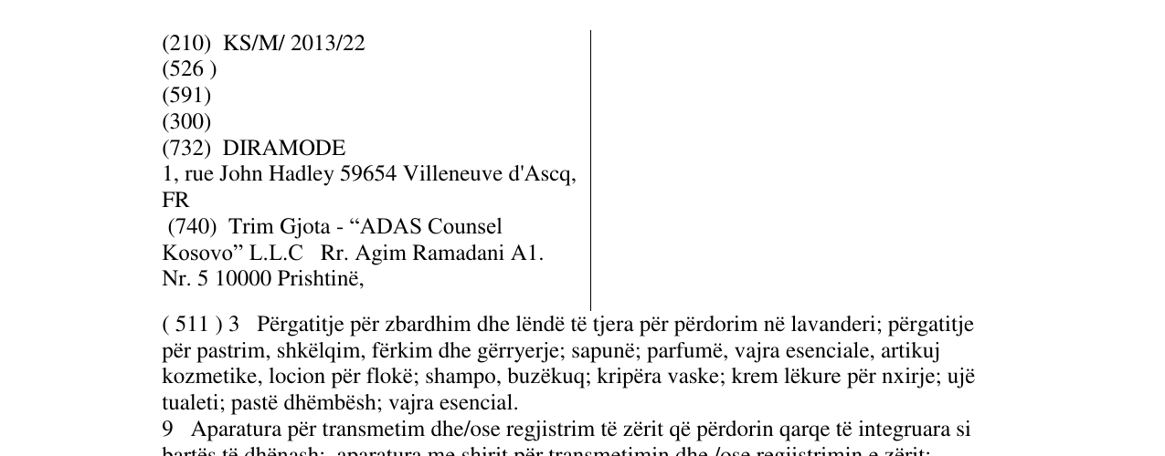 Zëri i markës PIMKIE në buletin