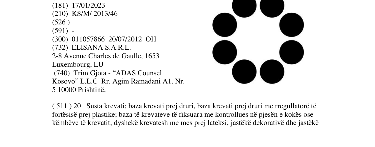 Zëri i markës Markë figurative në buletin
