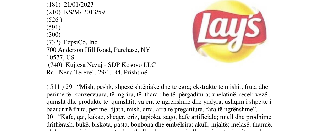 Zëri i markës Markë figurative në buletin