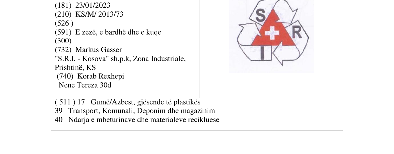 Zëri i markës SRI në buletin