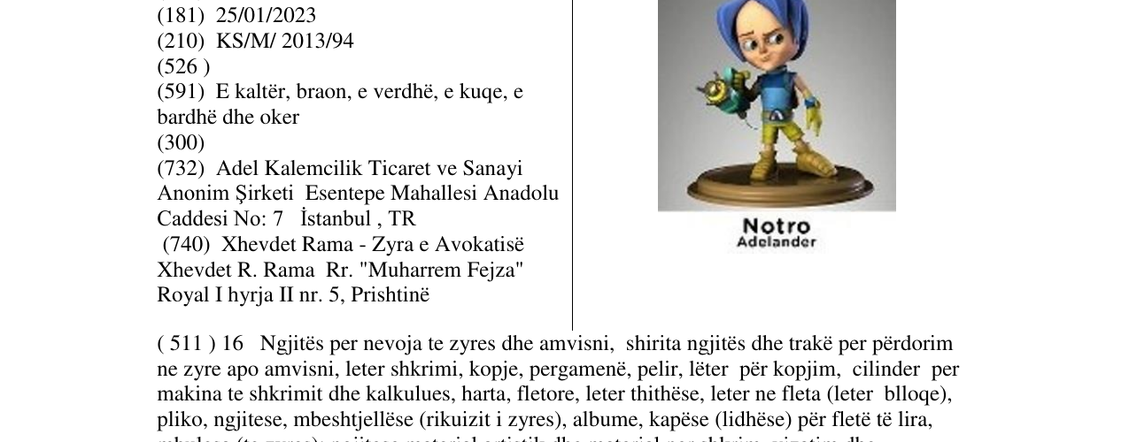 Zëri i markës Markë figurative në buletin