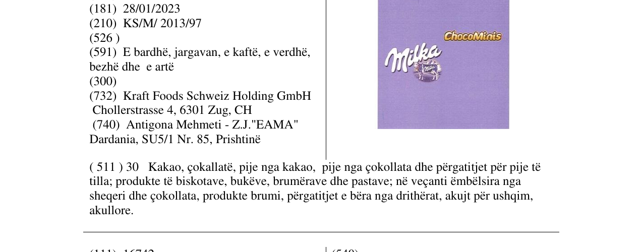 Zëri i markës Markë figurative në buletin