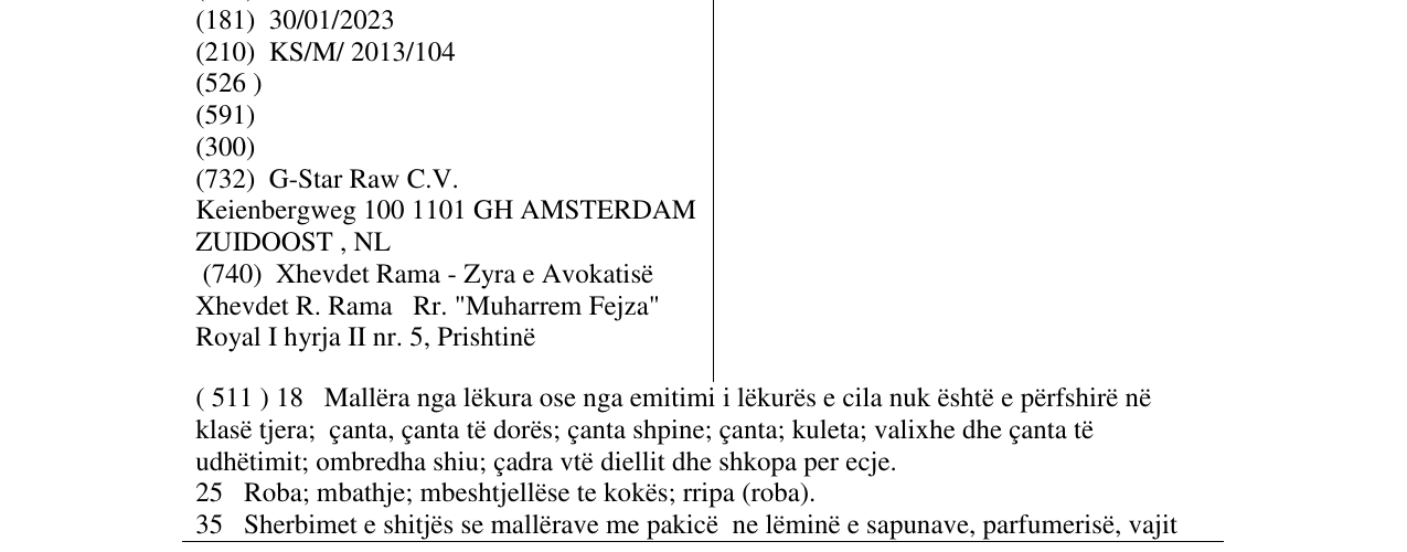 Zëri i markës RAW në buletin