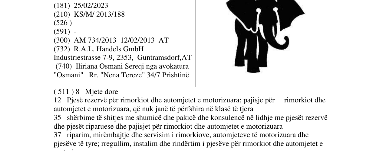 Zëri i markës Markë figurative në buletin