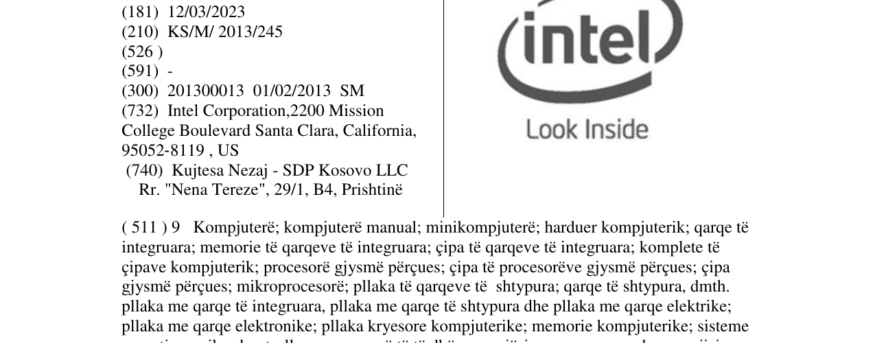 Zëri i markës intel look inside në buletin