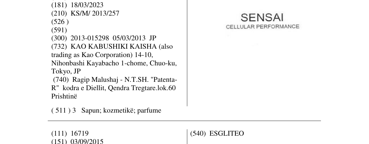 Zëri i markës SENSAI Cellular Performance në buletin