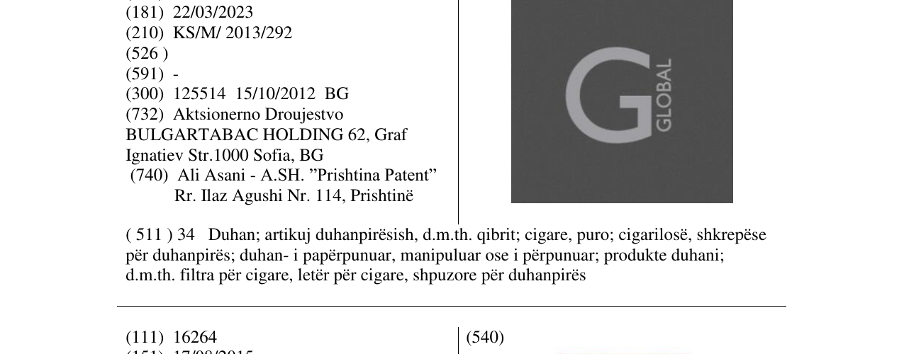 Zëri i markës G në buletin