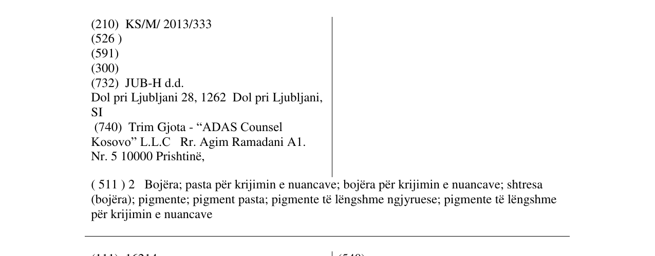 Zëri i markës DIPI në buletin