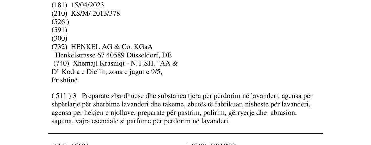 Zëri i markës Sveţina Mediterana në buletin