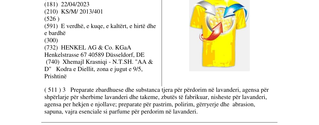 Zëri i markës Markë figurative në buletin