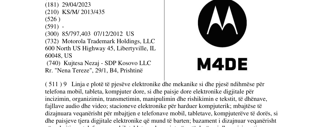 Zëri i markës M4DE në buletin