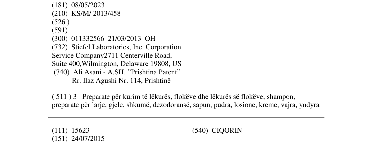 Zëri i markës PHYSIOGEL BIOMIMIC TECHNOLOGY në buletin