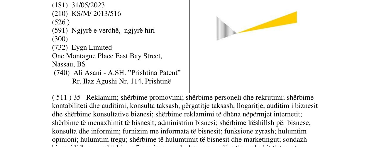 Zëri i markës Markë figurative në buletin