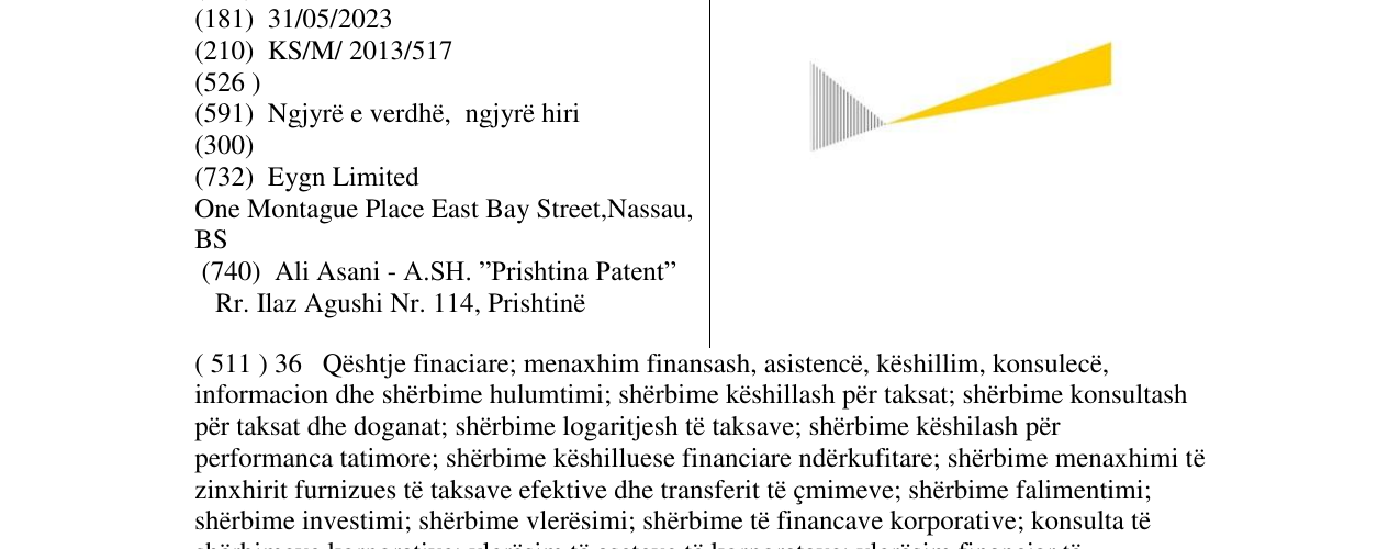 Zëri i markës Markë figurative në buletin