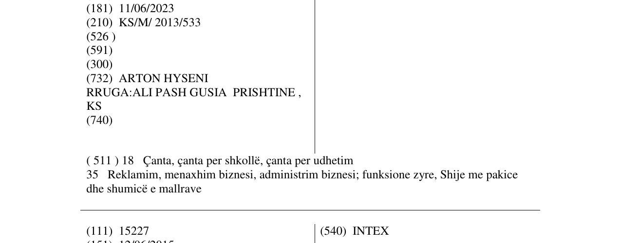 Zëri i markës Pilot to GOLD BE në buletin