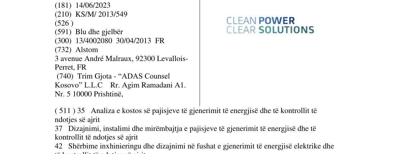Zëri i markës CLEAN POWER CLEAR SOLUTIONS në buletin