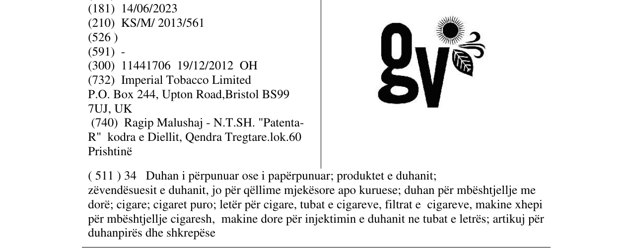 Zëri i markës gv në buletin