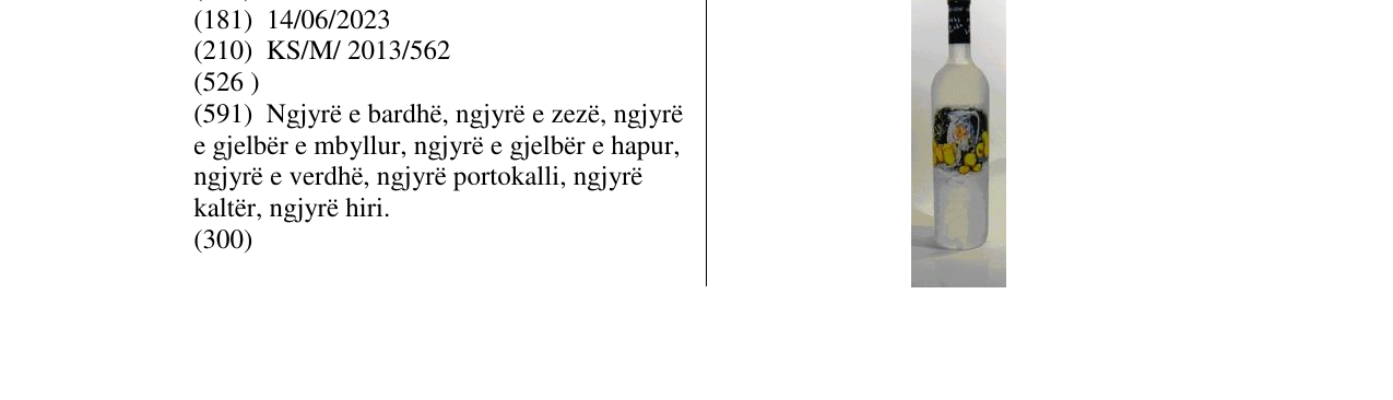 Zëri i markës Markë figurative në buletin