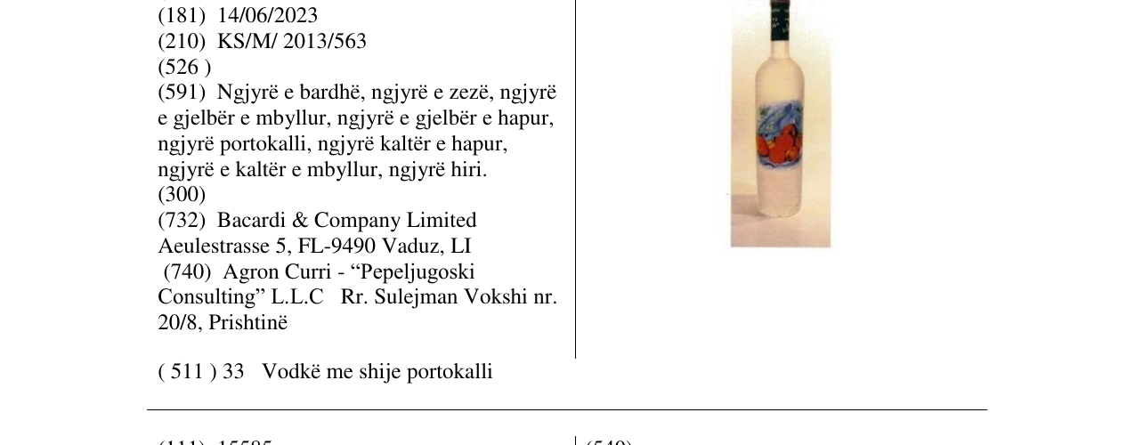 Zëri i markës Markë figurative në buletin