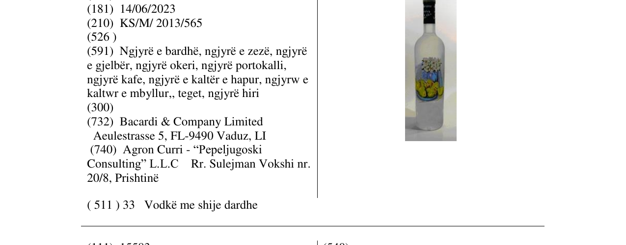 Zëri i markës Markë figurative në buletin