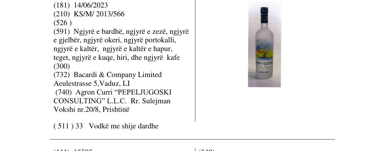 Zëri i markës Markë figurative në buletin