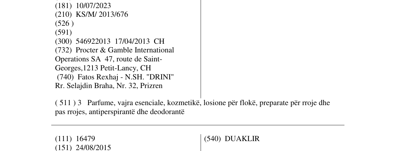 Zëri i markës QUANTUM në buletin
