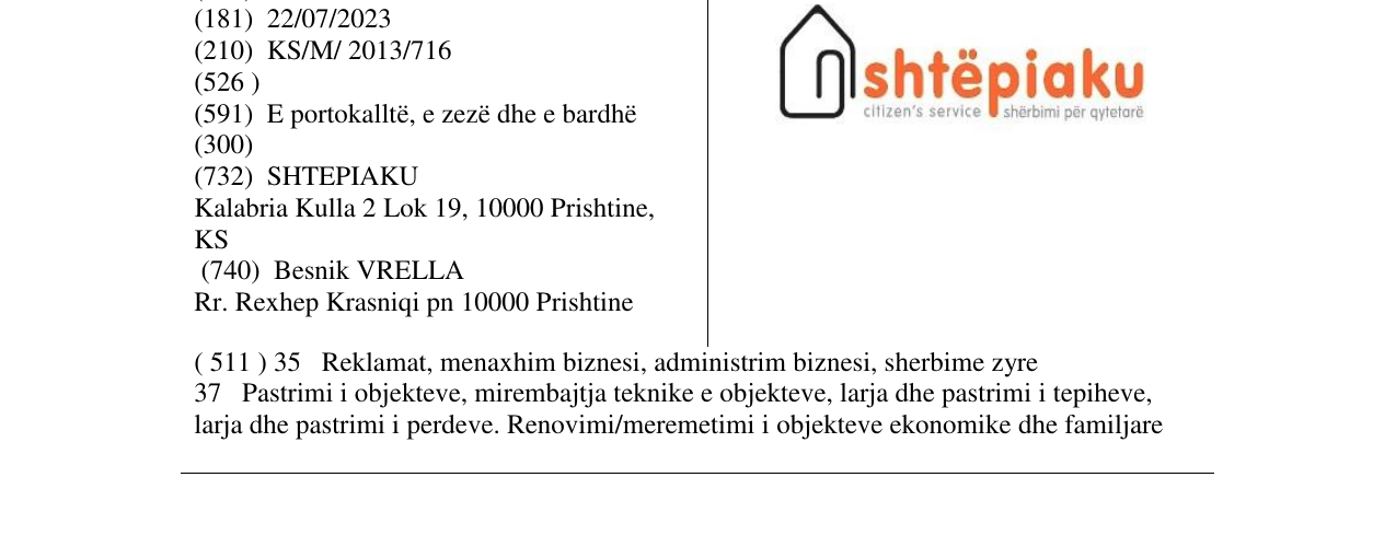 Zëri i markës shtëpiaku në buletin