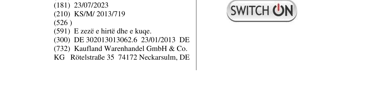 Zëri i markës SWITCH ON në buletin