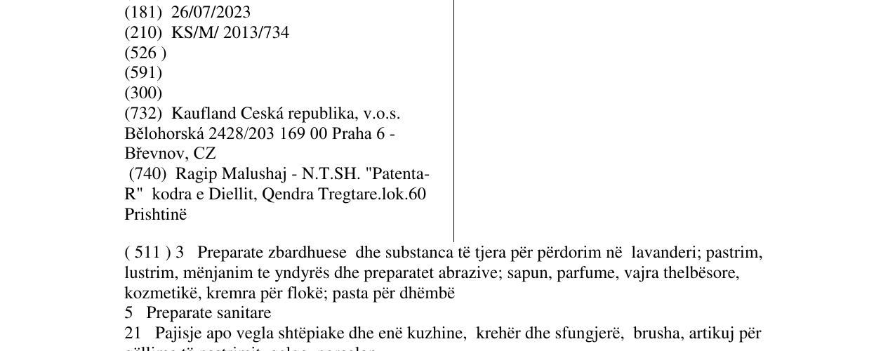 Zëri i markës CLEAN MAXIMO në buletin