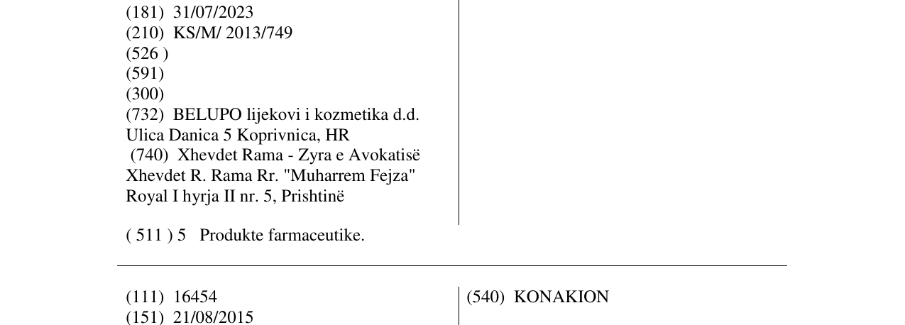 Zëri i markës MIROBACT në buletin