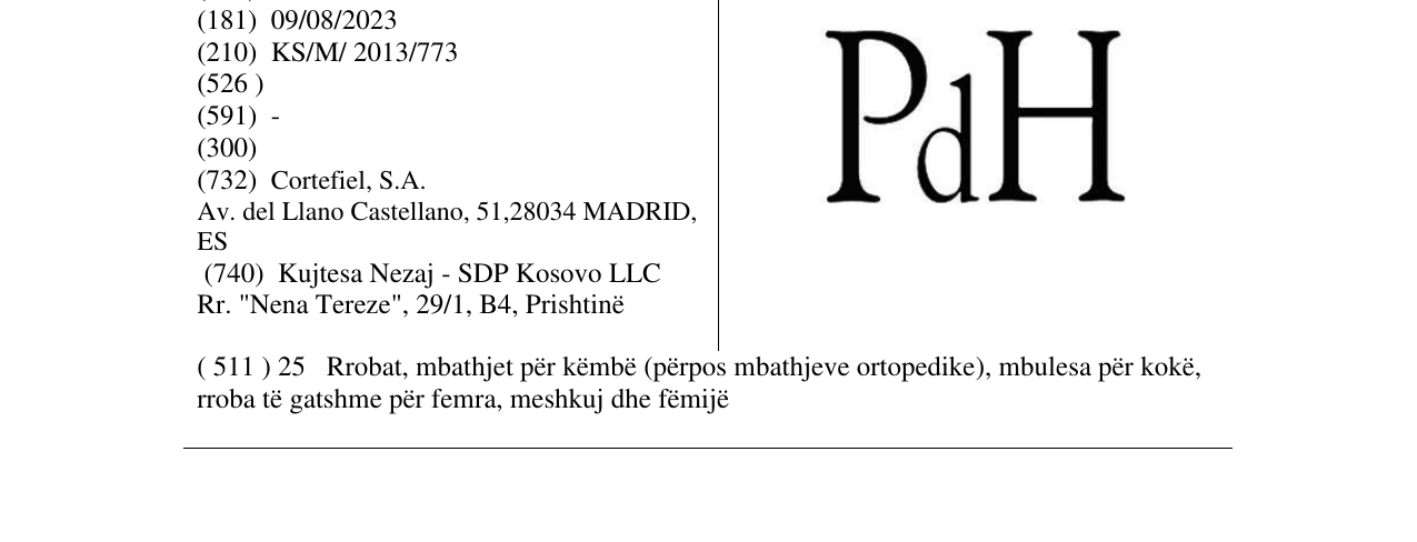 Zëri i markës PdH në buletin