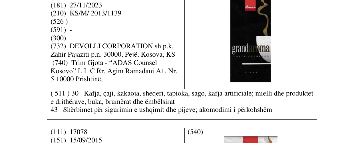 Zëri i markës Markë figurative në buletin