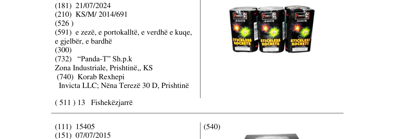 Zëri i markës STICKLESS në buletin