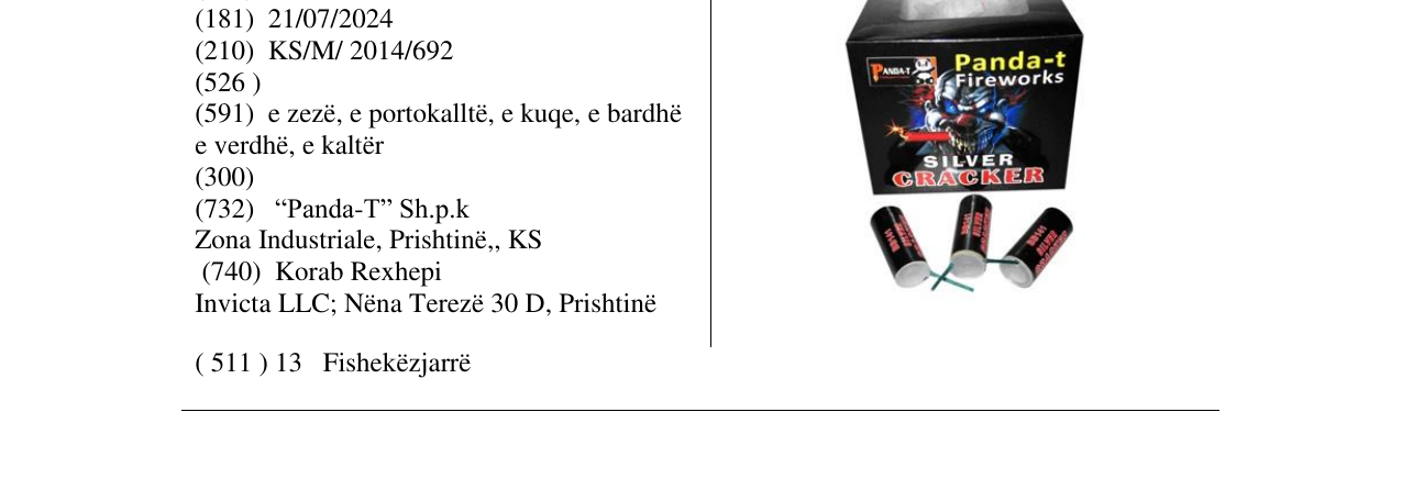 Zëri i markës SILVER GRACKER në buletin