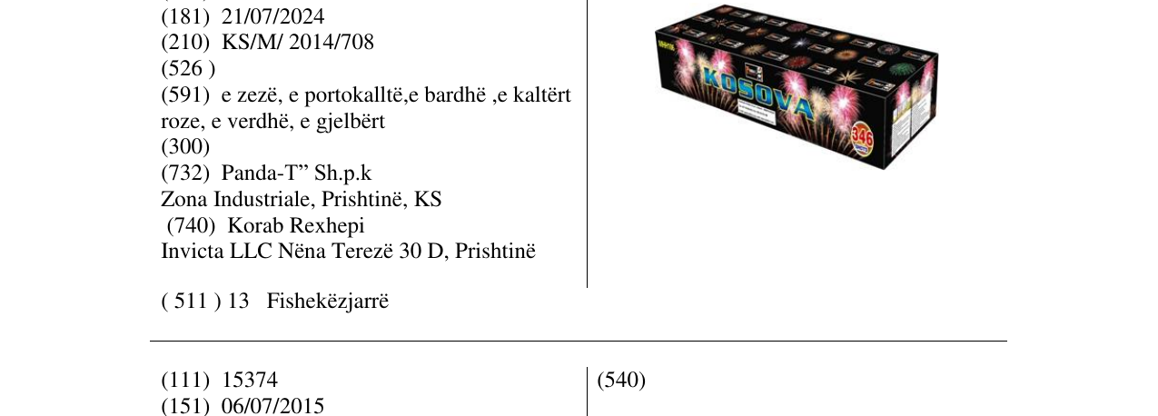 Zëri i markës KOSOVA në buletin