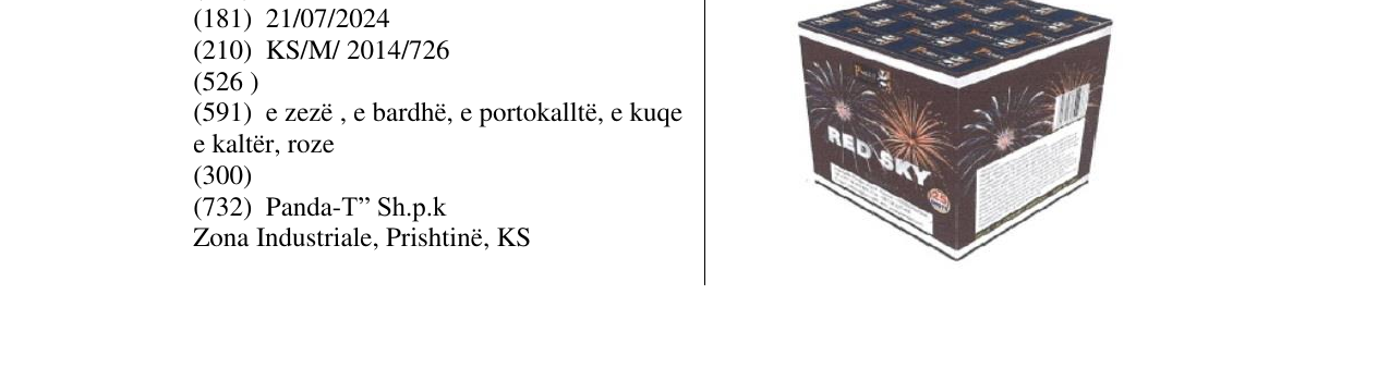 Zëri i markës RED SKY në buletin