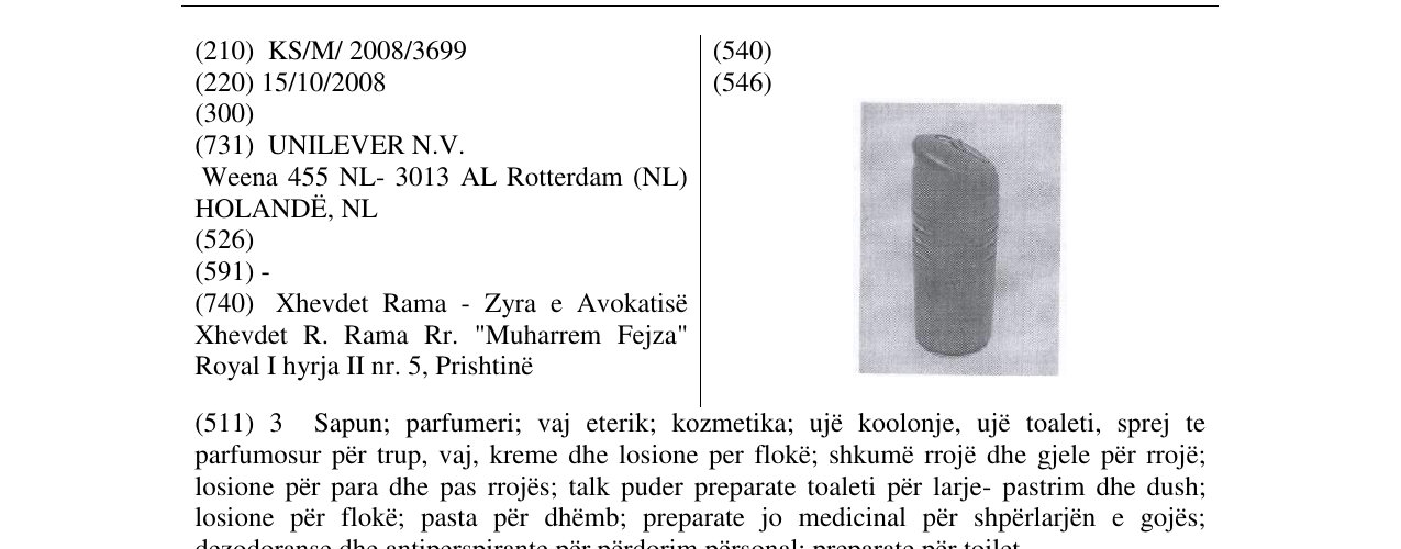 Zëri i markës AXE në buletin
