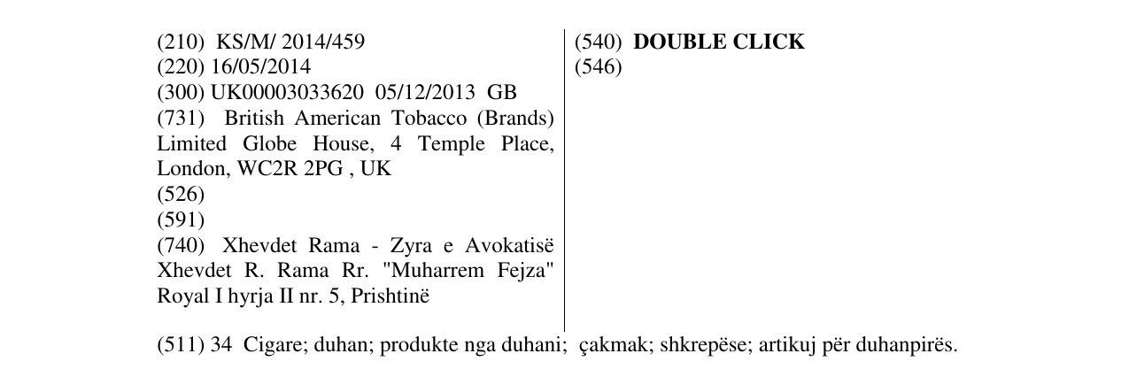 Zëri i markës DOUBLE CLICK në buletin