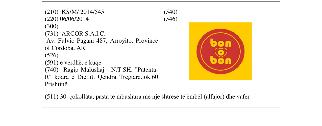 Zëri i markës bon o bon në buletin