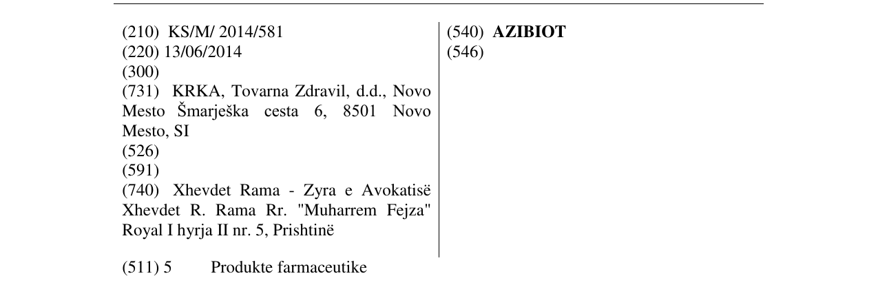 Zëri i markës AZIBIOT në buletin
