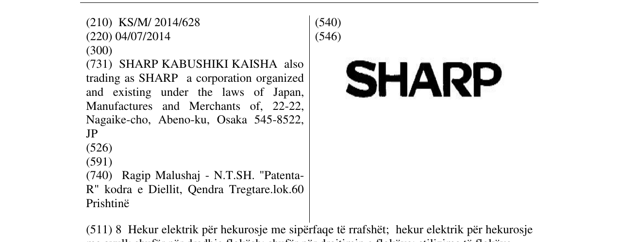 Zëri i markës SHARP në buletin