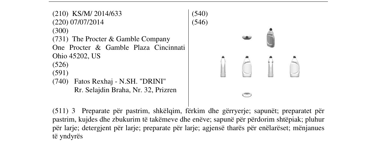 Zëri i markës Markë figurative në buletin