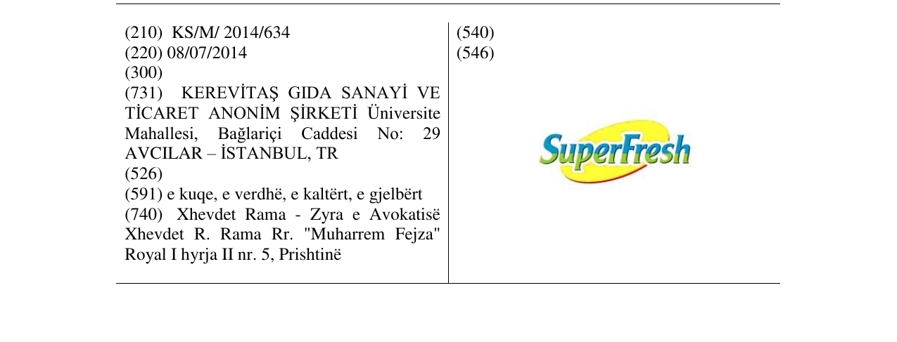 Zëri i markës SuperFresh në buletin
