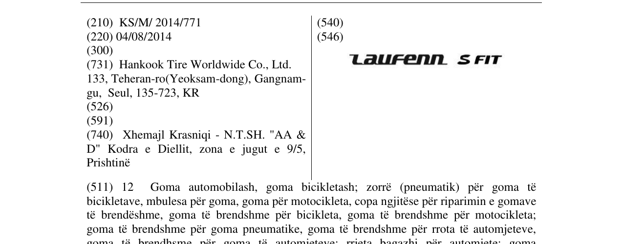 Zëri i markës Laufenn S FIT në buletin