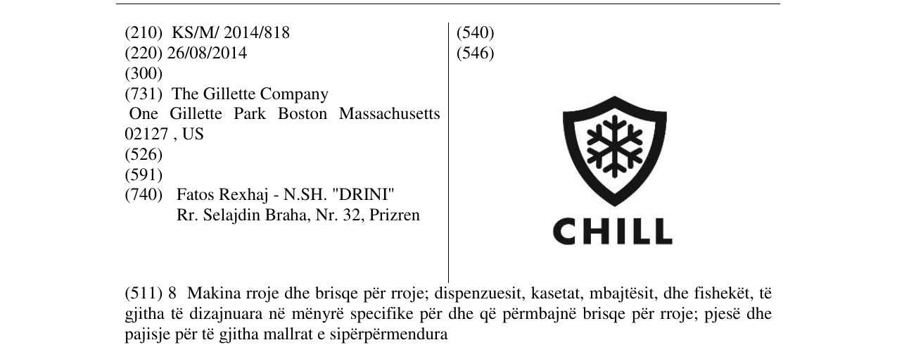 Zëri i markës CHILL në buletin