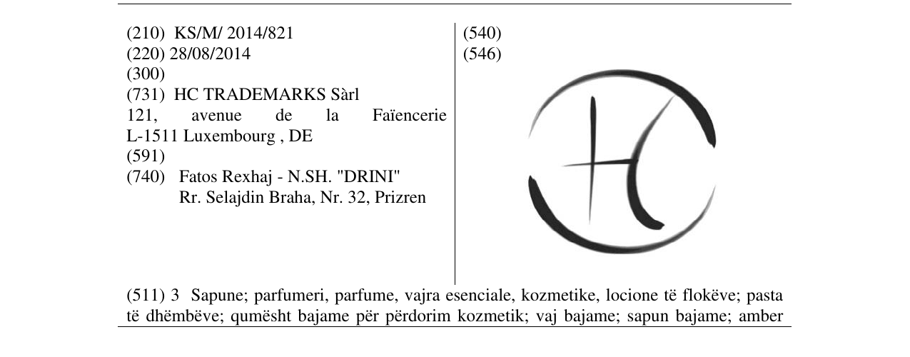 Zëri i markës Markë figurative në buletin