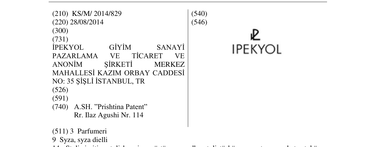 Zëri i markës IPEKYOL në buletin